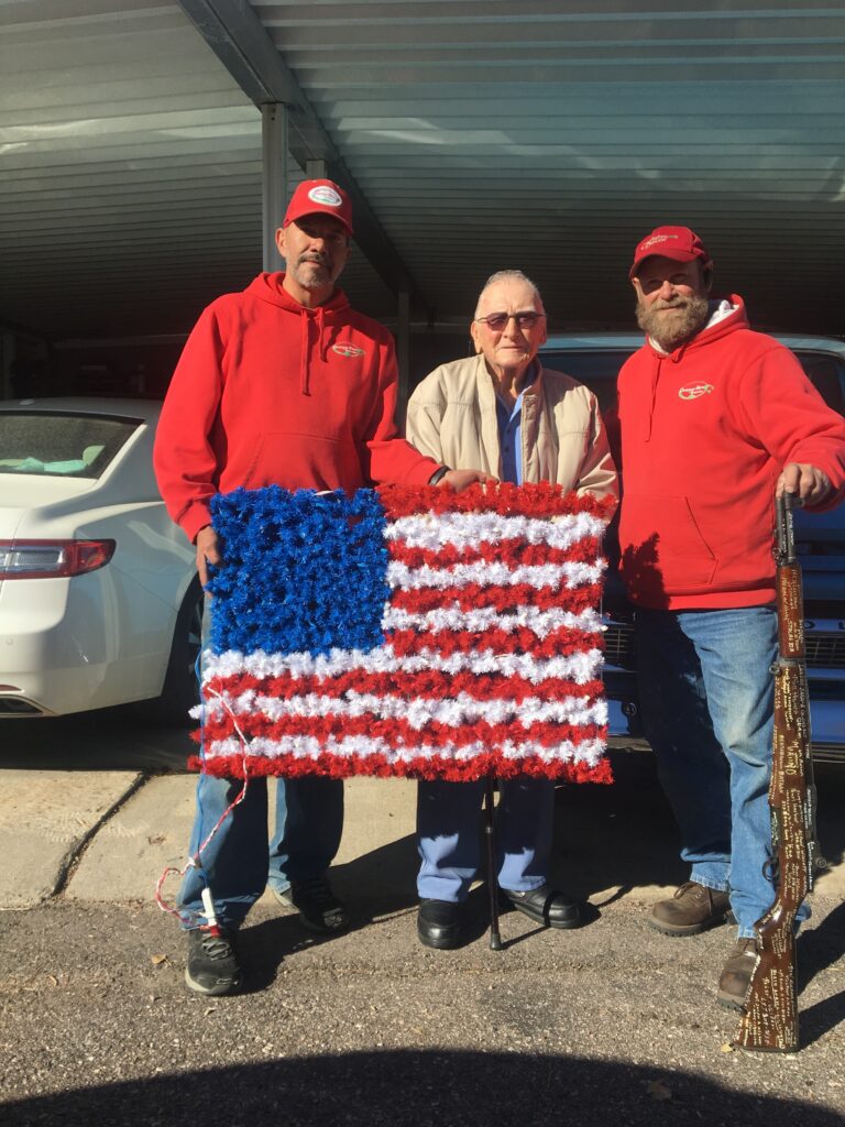 Pearl Harbor Survivor Donald Stratton with Timberline Landscaping